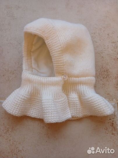 Шапка шлем для новорождённого