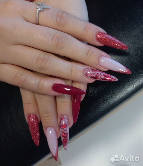 Маникюр, наращивание ногтей, гель лак