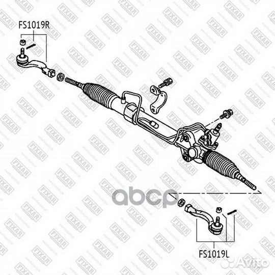 Наконечник рулевой тяги левый FS1019L fixar