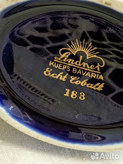 Сахарница и чайник кобальт