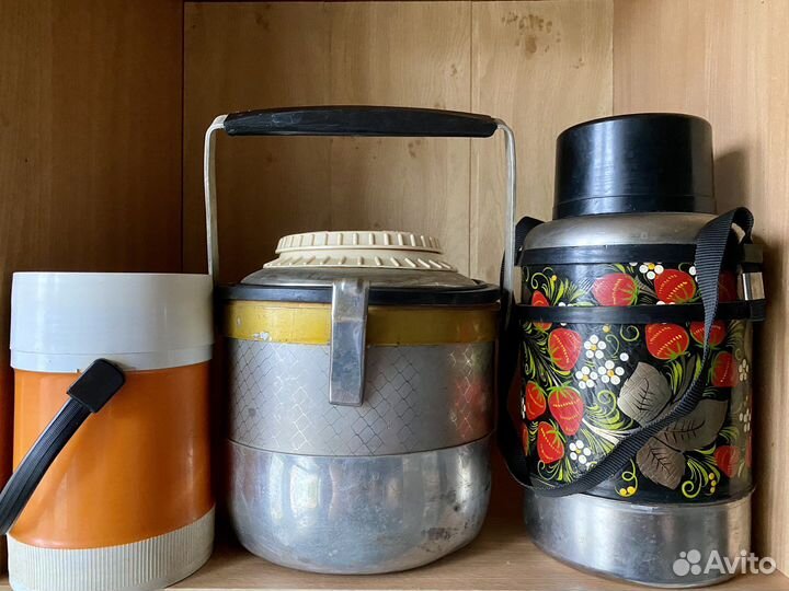 Термос нержавейка и стекло СССР
