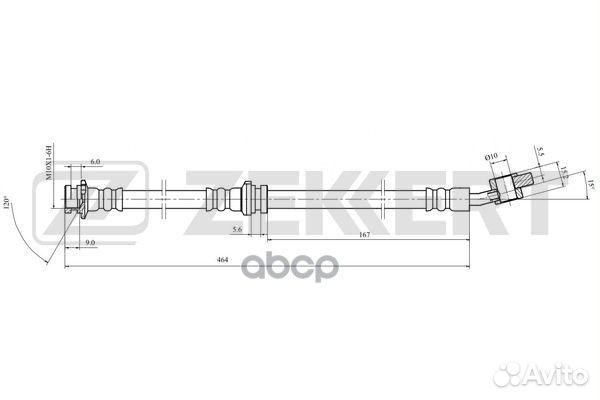 Шланг тормозной передний правый Nissan Almera