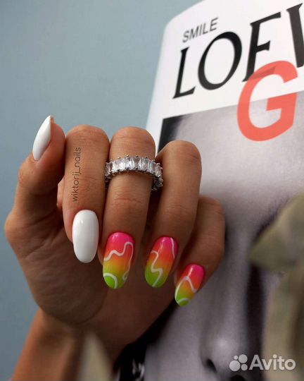 Маникюр с укреплением, наращивание ногтей, педикюр