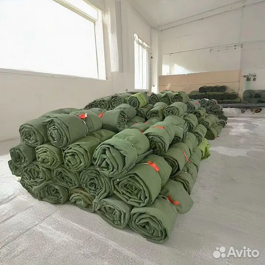 Штора в гараж утепленная из брезента