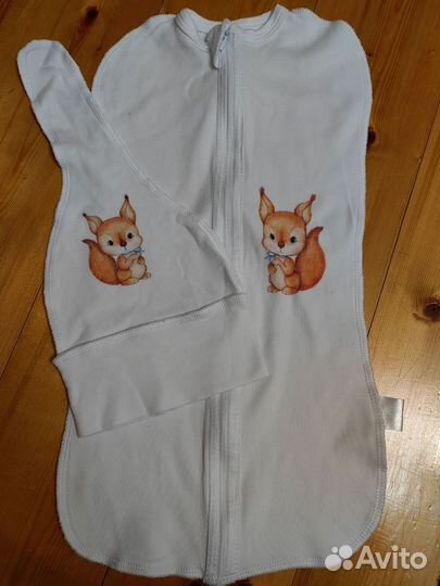 Пеленка кокон на молнии для новорожденных