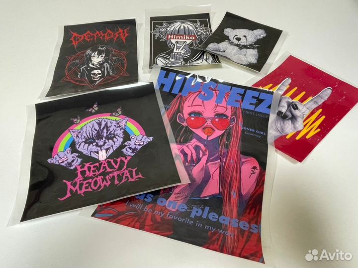 Печать термонаклеек на заказ для одежды и текстиля