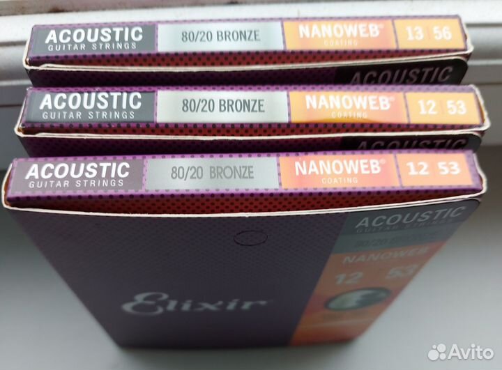 Струны Elixir для акустической гитары 12-53 13-56