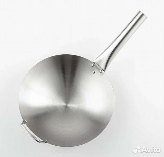 Сковорода-Wok из нержавеющей стали, d28 см
