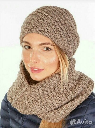 Комплект шапка+снуд