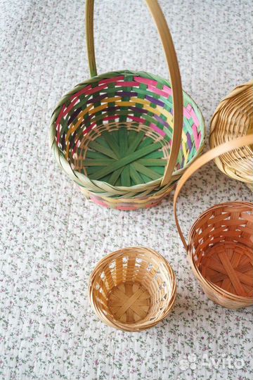 Корзины плетеные (цена за все)