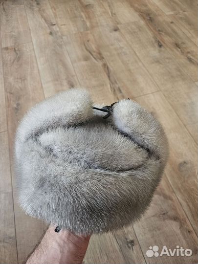 Норковая шапка мужская ушанка