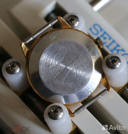 Золотые часы Ракета Атом с ремешком Raketa СССР