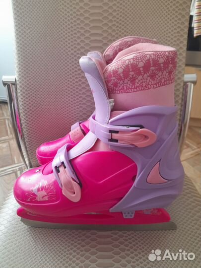 Коньки для девочки раздвижные 34 37