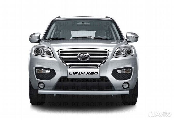 Защита бампера (ппк) lifan X60 2012-2016