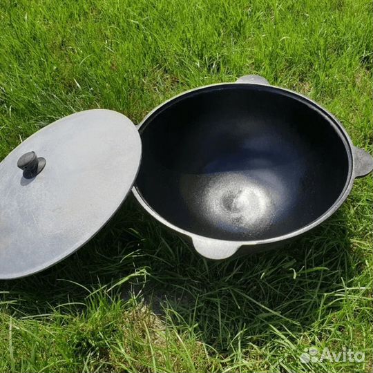 Казан чугунный 22 л Узбекистан