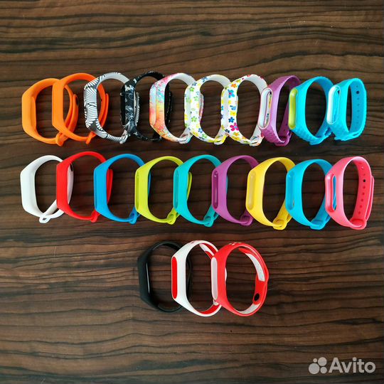 Силиконовые ремешки для xiaomi mi band 2