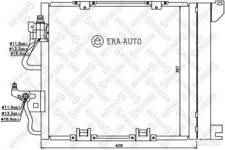 Stellox 10-45195-SX Радиатор кондиционера