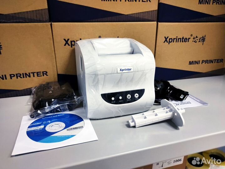 Термопринтер Xprinter XP-365B USB белый