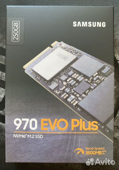 SSD M2 Nvme Samsung 970 Evo Plus 250Gb Новый