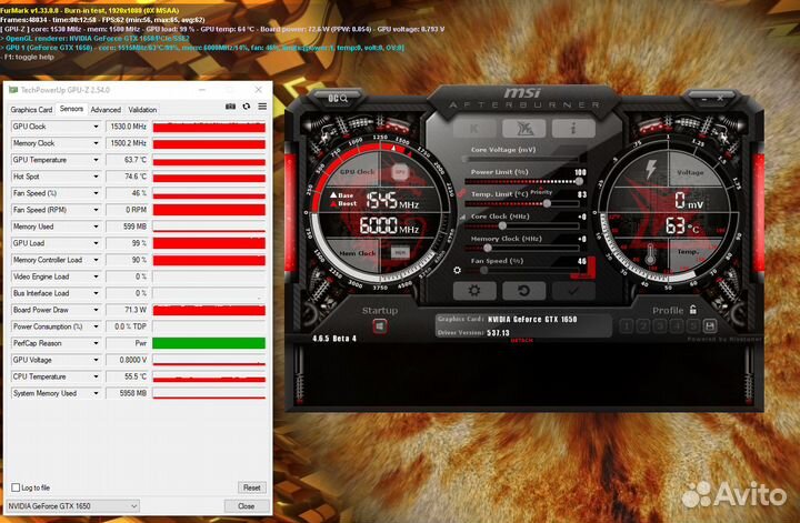 MSI GTX 1650 Ventus XS OC 4gb