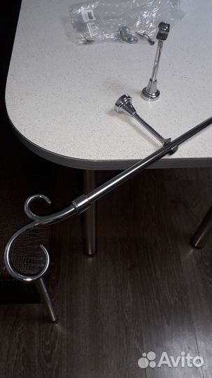 Карниз для штор металлический однорядный