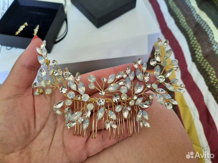 Украшения на свадьбу, гребень в волосы