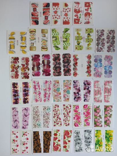 Слайдеры, наклейки для ногтей, маникюр