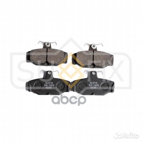 Колодки тормозные дисковые зад прав/лев FOR