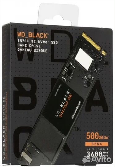 SSD WD Black 500GB M.2 NVMe новая гарантия