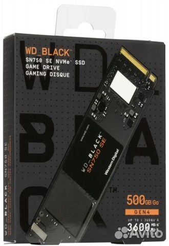 SSD WD Black 500GB M.2 NVMe новая гарантия