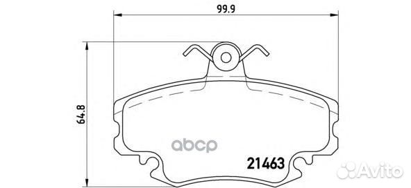 Колодки тормозные дисковые перед LCV P68038
