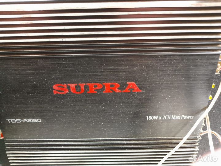 Сабвуфер автомобильный + усилитель supra