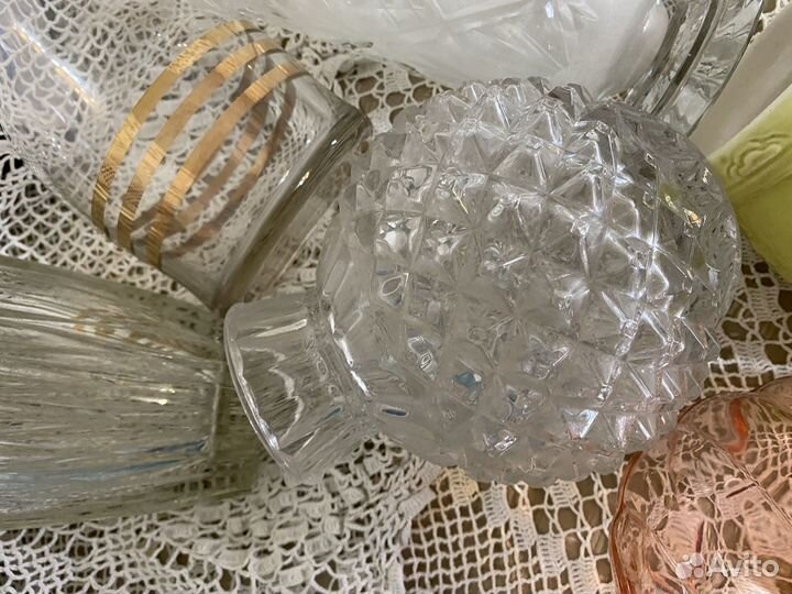 Винтаж СССР сахарница, ваза, ретро