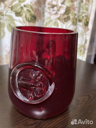 Кружка рубиновое стекло СССР