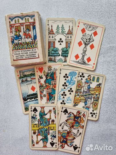 Игральные карты лубок СССР