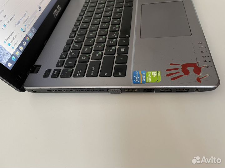 Игровой ноутбук Asus i3/8gb/2видеокарты/750gb