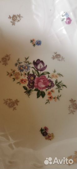 Блюдо для фруктов. Фарфор. Винтаж. ГДР