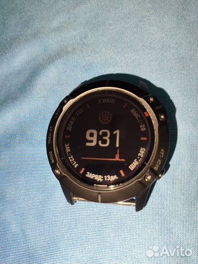 Часы garmin fenix 6x pro solar titanium