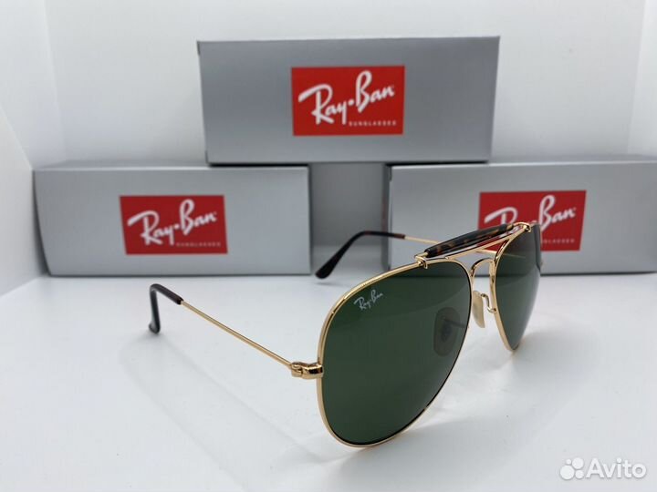 Очки Ray Ban outdoorsman 3029 черепаховая оправа