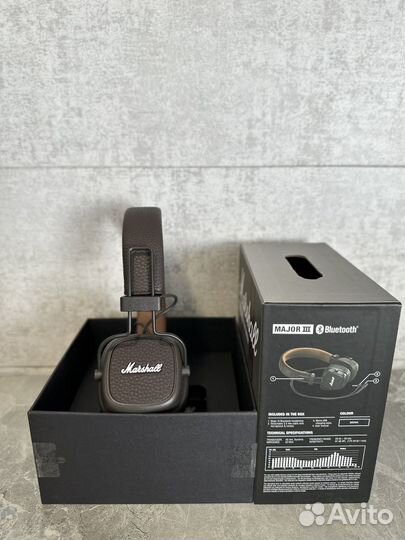 Наушники marshall major 3 bluetooth коричневые