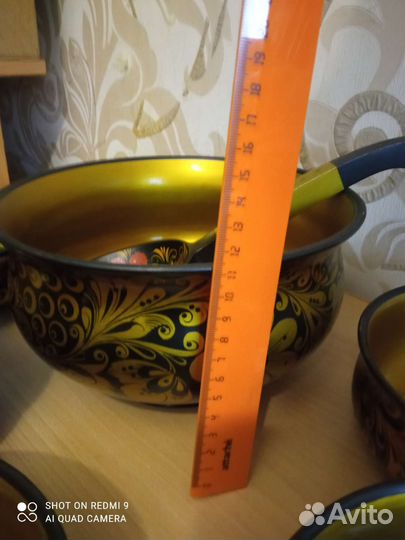 Набор деревянной посуды хохлома