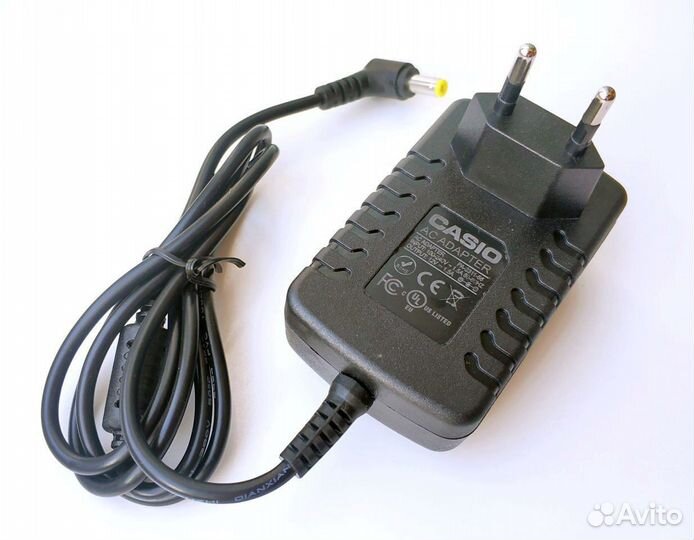 Блок питания синтезатора Casio 12V 1.5A - адаптер