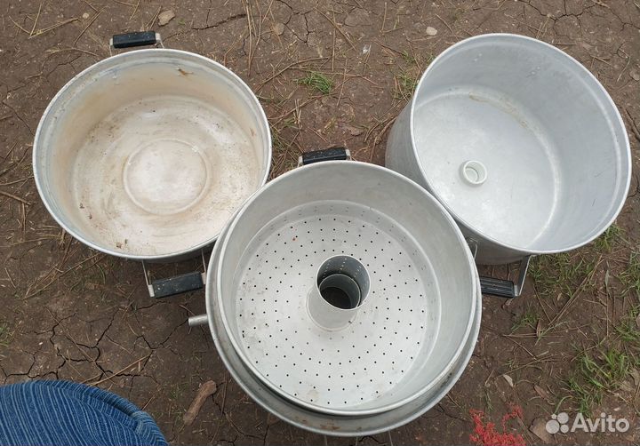 Соковарка Polfa Мантышница алюминиевая Кастрюля