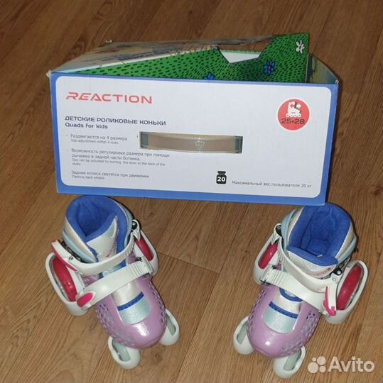 Роликовые коньки детские раздвижные