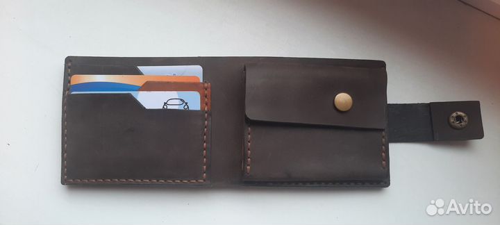 Портмоне мужской натуральная кожа ручная работа