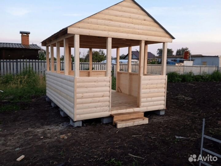 Беседка деревянная