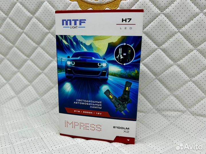 Светодиодные лампы MTF H7 impress 6000K 21W