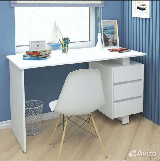 Стол письменный белый, офисный стол
