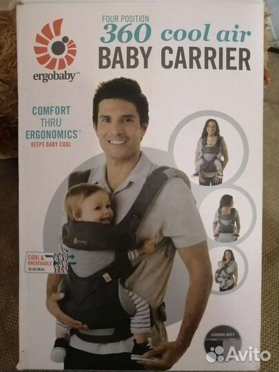 Эргорюкзак ergobaby 360 cool air
