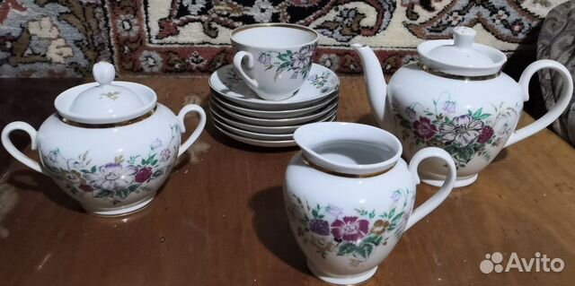 Сервиз чайный фарфоровый СССР